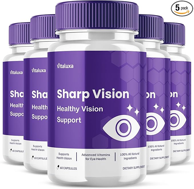 (5 Pack) Sharp Vision Eye Supplement Sharpe Vision Capsules for Advanced Healthy Eyesight Retina Support Formula SharpVision Pills Clear Eyes Sharper Vision Improvement Vitamins Formula (300 Ct)