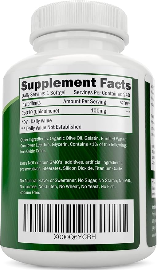 Calcium Citrate Complex 1000mg + CoQ10 100mg - 365 Vegan Capsules + 240 Softgels Bundle - Without Vitamin D - Made in USA