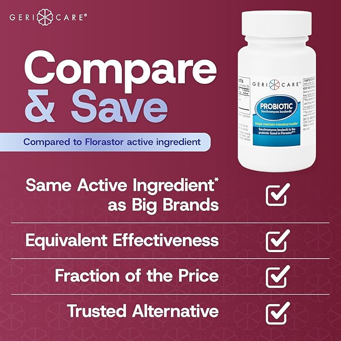 GeriCare Ultimate Probiotic and Digestive Health Supplement - Complete Gut Repair Probiotics for Women and Men Lactose &amp Gluten Free - 50 Capsules (3 Pack)