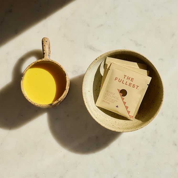 THE FULLEST - Saffron Latte 100 Day Supply - Saffron Cardamom and Coconut Based Wellness Powder for Mood and Sleep Support Sugar-Free Vegan and Gluten-Free 100 Servings
