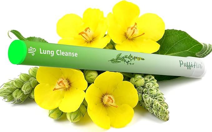 Herbal Diffuser Pen Detox Diffuser with Mullein Thyme &amp Mint for Better Breathing All Natural Swap - Up to 600 Uses (Varies by Usage) 6 Diffusers 2 Packs