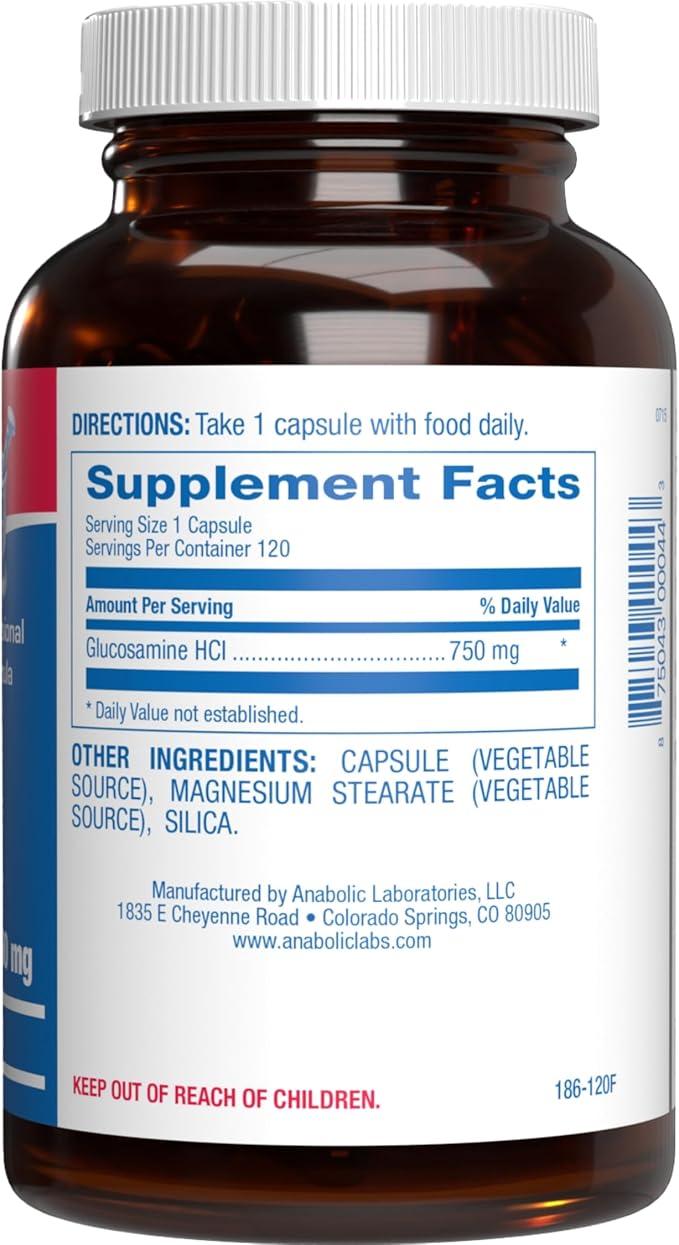 Vegan Glucosamine Joint Health Supplement - Soft Tissue Cartilage Tendon and Ligament Supplement for Enhanced Mobility Comfort &amp Flexibility - Non-GMO Shellfish Free &amp Made in The USA - 120 Se