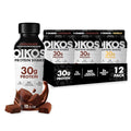 Oikos Protein Shake Exclusive Variety Pack 30g High Protein Drinks Shelf Stable Ready to Drink 5g Prebiotic Fiber 12 fl oz Bottle (8 ct Chocolate 4 ct Vanilla)