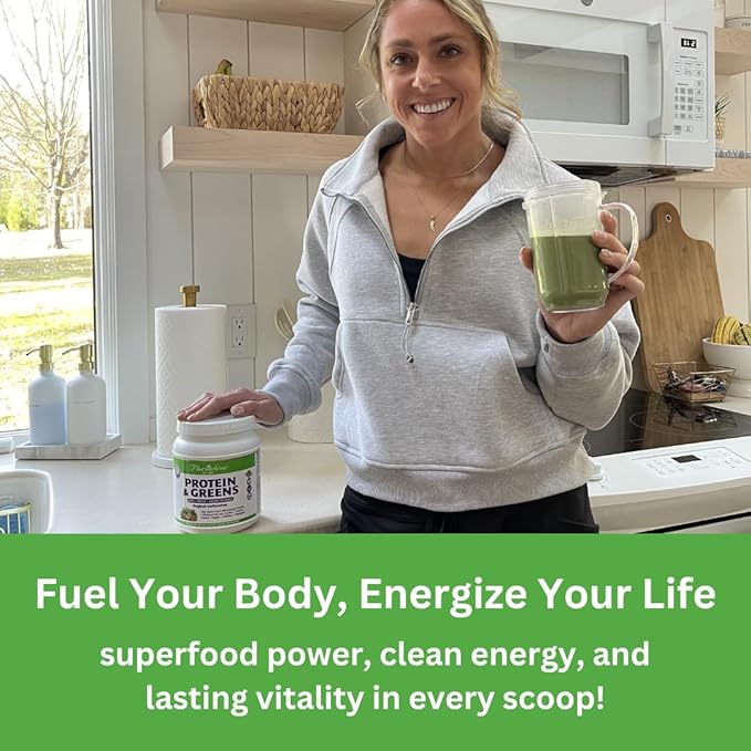 Paradise Herbs ORAC Energy Protein &amp Greens Powder Antioxidant Power of 24 Servings of Fruits &amp Vegetables in 1 Scoop + 20g Protein Unflavored 15 Servings