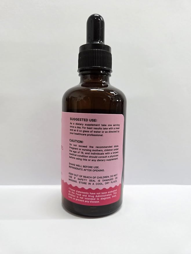 Wild Yam Root Tincture with Prebiotic Liquid Probiotic Digestive Enzyme Black Cohosh Drops - 60ml