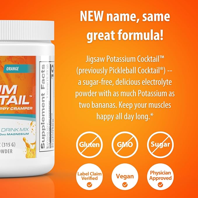 Jigsaw Health Bundle | MagSRT 240 Tablets and Potassium Cocktail (Orange) 60 Servings (Jar)