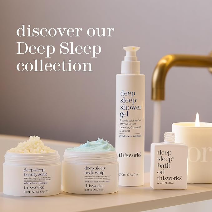 THISWORKS deep sleep shower gel: Calms the Mind and Protects the Skin 8.4 fl oz (250ml)