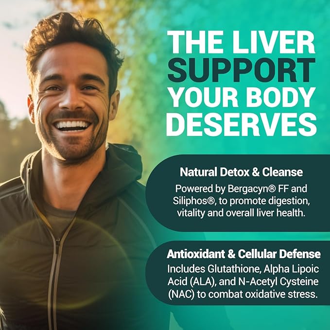 Liver Cleanse Detox &amp Repair Vitamins with Artichoke &amp Silymarin 1000mg Liverpal Comprehensive Milk Thistle Liver Support Supplement for Optimal Health Digestion &amp Immunity Vegan Capsul