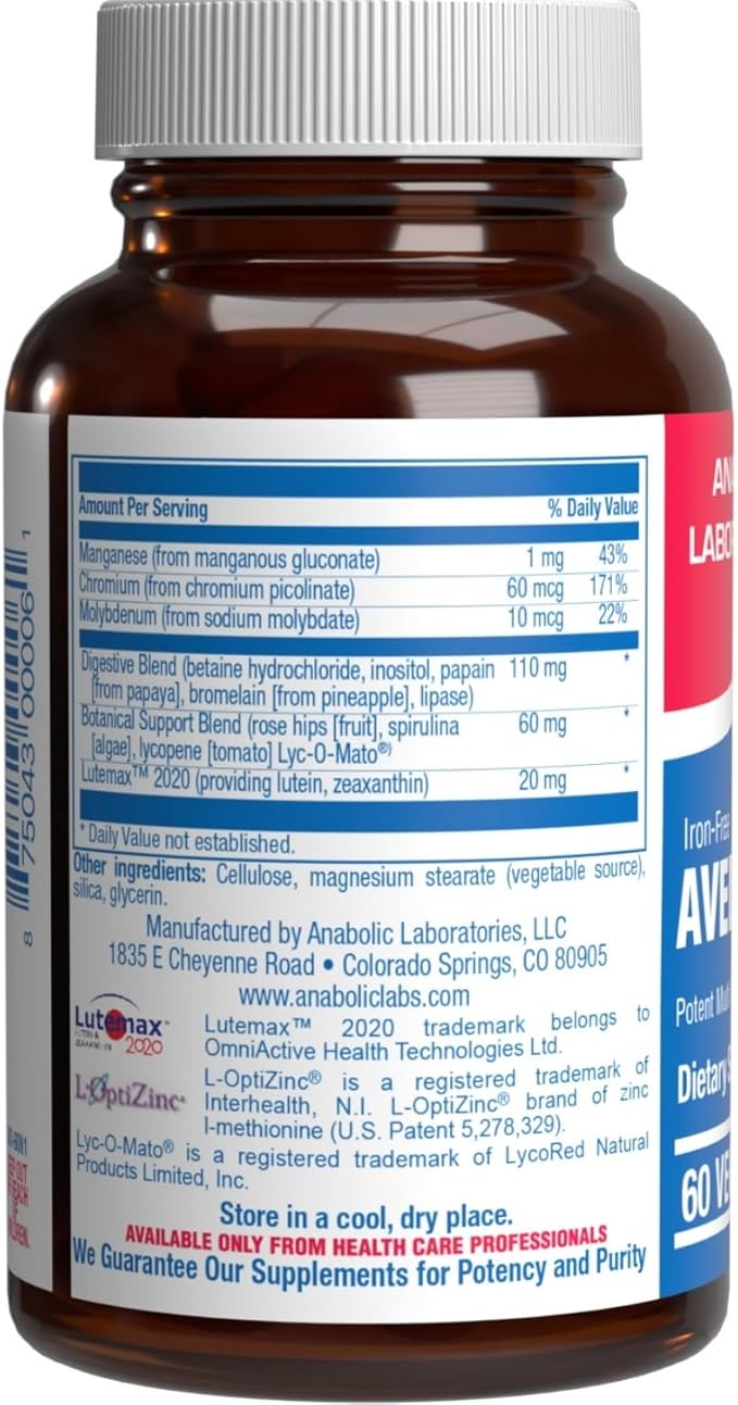 Iron Free Multivitamin for Women 50 and Over - Gentle Easy to Digest Over 50 Multivitamin for Men &amp Women with 30 Nutrients for Comprehensive Wellness &amp Immune Support - Made in The US - 30 Se