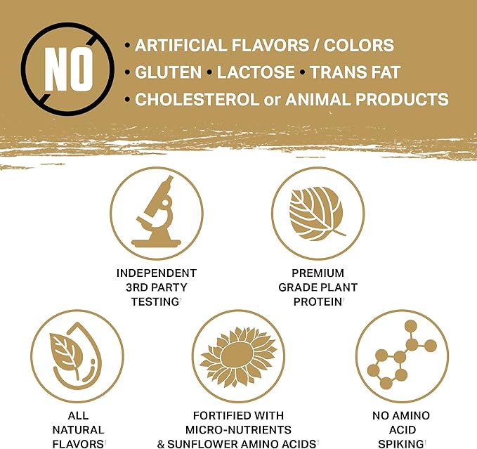 Ambrosia Planta - Plant-Based Protein Powder 20g | Dairy Free Vegan Protein Powder with BCAA Amino Acids | Keto-Friendly No Added Sugar | 25 Servings | Strawberry Ice Cream