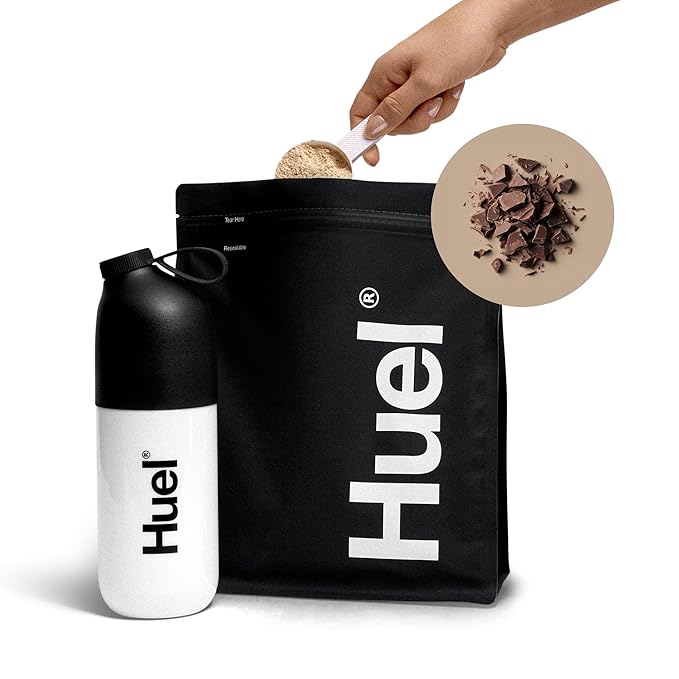 Huel Black Edition | Chocolate 40g Vegan Protein Powder | Nutritionally Complete Meal Replacement | 27 Vitamins and Minerals Gluten Free | 17 Servings