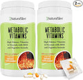 NaturalSlim Metabolic Vitamins - Combination of High Potency Multivitamins Minerals B Complex Msm &amp Digestive Formula Supplements for Men &amp Women - Energy &amp Metabolism Support - 2 Pack