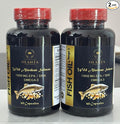 Fish Oil Omega 3 Supplements - Brain Health Support Triple Strength Support Skin &amp Vision functionality Immune Support - 2 Bottles 120 Capsules