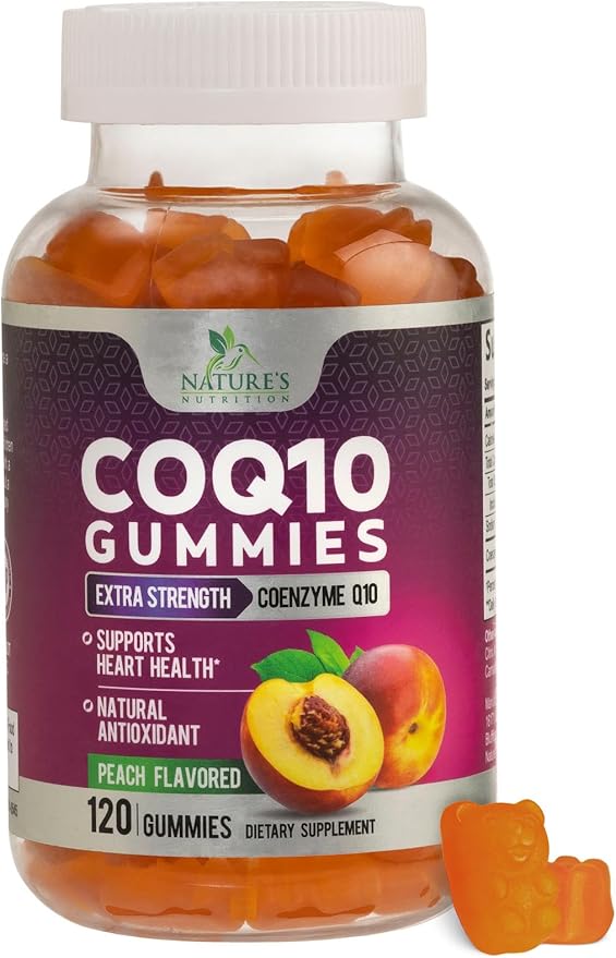 CoQ10 Gummies 100mg Per Serving - 3X Strength High Absorption Antioxidant Supplement for Heart Health Support &amp Energy Production Ultra Coenzyme Q10 Vitamins Coq 10 Supplements - 120 Gummies