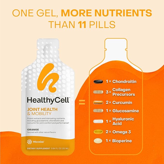Healthycell Bioactive Multivitamin + Joint Health &amp Mobility Supplement for Men &amp Women Bundle