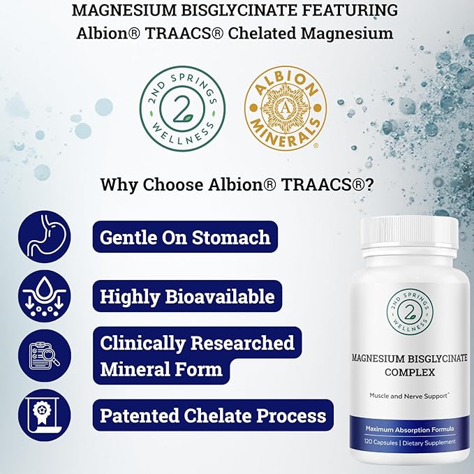 Magnesium Bisglycinate + Vitamin D3 K2 Complex Bundle | Bone Strength Muscle Relaxation Calcium Support Immunity Heart Health &amp Daily Wellness