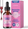 JoySpring Immune Drops - Kids’ Immunity Support Supplement (1 fl oz 30 Servings) with Organic Elderberry Liquid Echinacea Oregon Grape Root &amp Orange Peel for Ages 2-16+ Years and Adults
