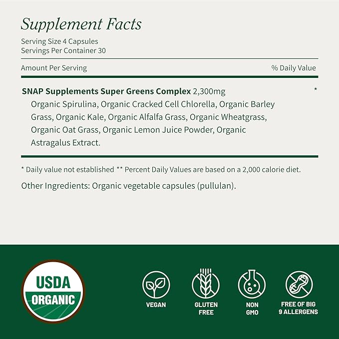 Snap Supplements Liver Health + Organic Spirulina and Chlorella Bundle 60 + 120 Vegetarian Capsules