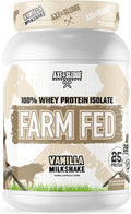 Axe &amp Sledge Farm Fed 100% Whey Protein Isolate | 25g Protein | Low Carb Low Sugar Gluten Free | Protein Powder for Men and Women | Keto | Made in The USA | 28 Servings Vanilla Milkshake