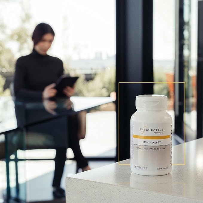 Integrative Therapeutics HPA Adapt - Adaptogenic Supplement for Stress Support* - Includes Ashwagandha Rhodiola &amp Other Adaptogenic Herbs* - Vegan Dairy-Free &amp Gluten-Free - 120 Capsules