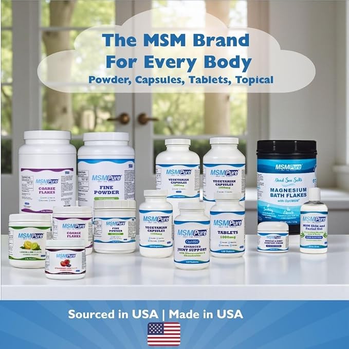 KALA HEALTH MSMPure Advanced Joint Support Tablets – Glucosamine Chondroitin OptiMSM Ester-C &amp Manganese for Joint Health Flexibility &amp Mobility – Vegetarian-Sourced Glucosamine 120 Count