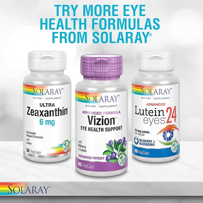SOLARAY One Daily Bilberry and Lutein Supplement 160 mg 30 Count