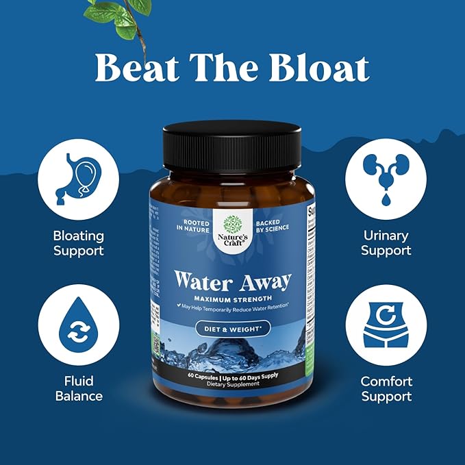 Bundle of Uric Acid Cleanse &amp Detox - Green Coffee Beans with Turmeric Tart Cherry &amp Celery Seed and Water Away - Fluid Retention Supplement with Dandelion Leaf Extract &amp Green Tea for Blo