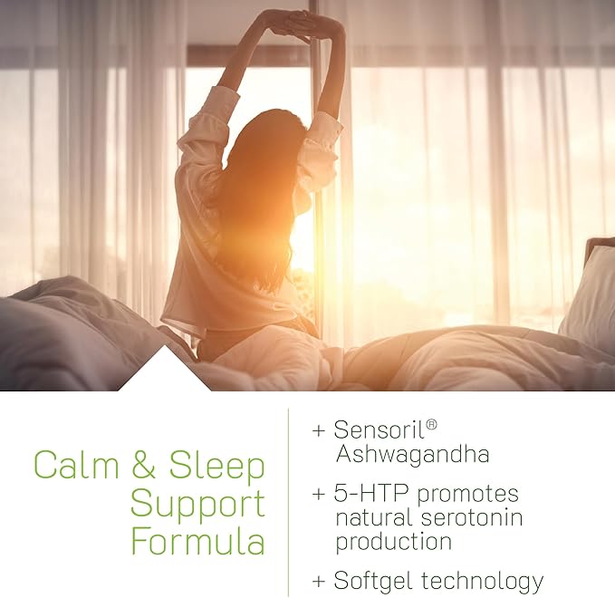 Irwin Naturals Power to Sleep PM Melatonin-Free – Natural Sleep Support with Ashwagandha Magnesium GABA &amp L-Theanine – Promotes Calm Mind Restful Sleep &amp Well-Being – 50 Soft-Gels