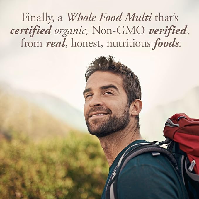 Garden of Life Organics Whole Food Multivitamin for Men120 TabletsVegan Mens Vitamins and Minerals for Health and Well-BeingCertified Organic Vegan Multi(Pack of 2)