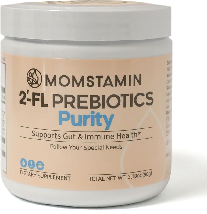 MOMSTAMIN Purity HMO Human Milk Oligosaccharide (HMO 2'-FL) Prebiotic Powder Feed Probiotics for Immune Support Healthy Gut Digestive Health GRAS Approved (90 Servings 3 Months)