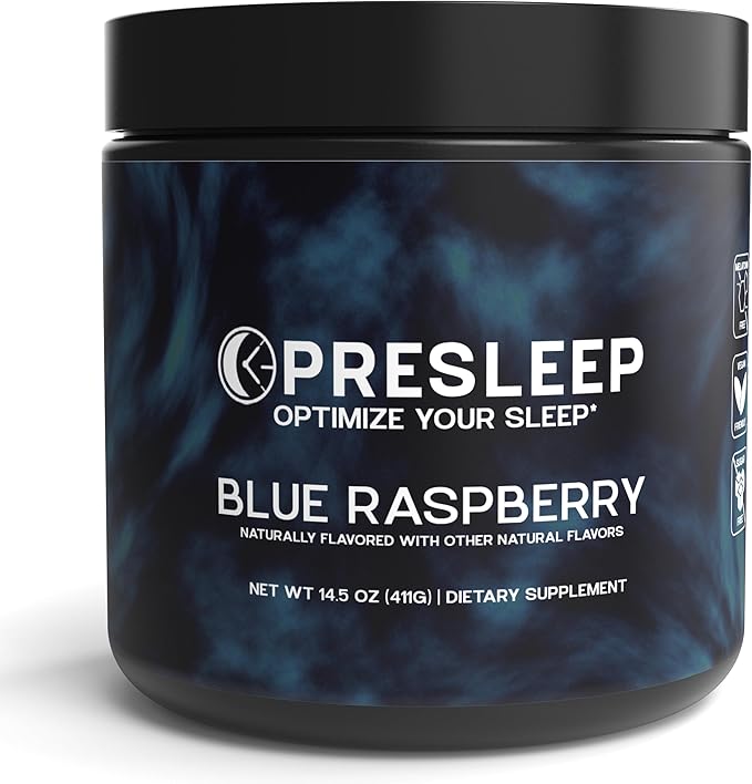 Natural Sleep Powder – Melatonin-Free Sleep Aid with Magnesium Glycinate L-Theanine &amp Glycine – Non-Habit Forming Vegan Gluten Free 30 Servings
