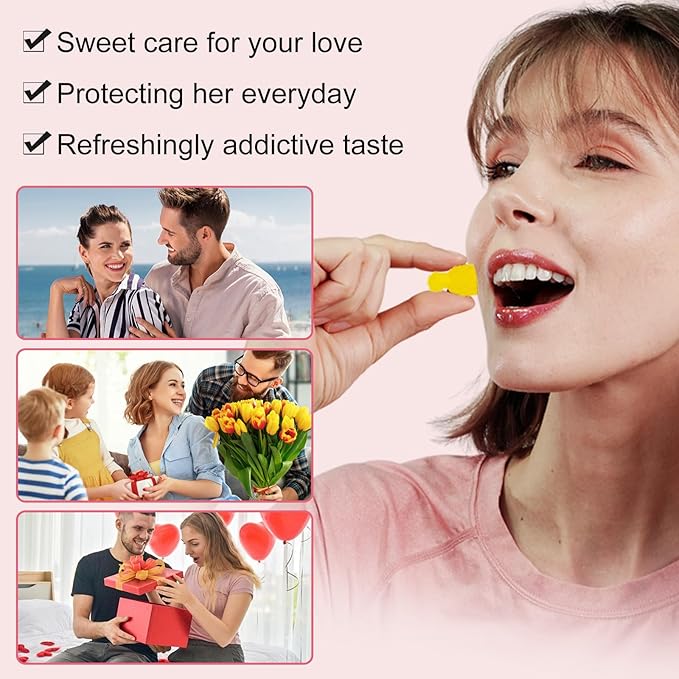 Vaginal probiotics Pineapple Gummies for Women ph–Slippery elm Feminine Balance Gummiesph Balance probiotics for Women Feminine Care
