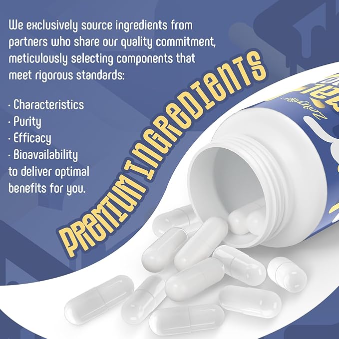 Zaigon Benfotiamine Thiamine Vitamin B1 Supplement 600mg Liposomal Fat Soluble VIT B1 with Alpha-Lipoic Acid for Men &amp Women Energy Boost Glucose Metabolism &amp Nerve Support (360 Vegan Capsu
