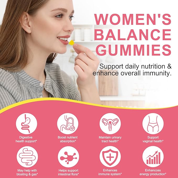 Vaginal Probiotics Source Feminine GummiespH BalanceFeminine Balance Gummies for WomenProbiotics for Women Vaginigal HealthImprove ImmuneWomens Vaginal Health Supplement 60 Gummies