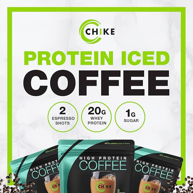 Chike Mocha Mint High Protein Iced Coffee 20 G Protein 2 Shots Espresso 1 G Sugar Keto Friendly and Gluten Free 14 Servings (14.8 Ounce)