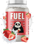 Underground Bio Labs Panda Fuel Premium Protein WheyHydrolyzed CollagenCaseinProbiotics Enzymes Keto FriendlyTime Release 25 Servings (2.5 Pound Strawberries &amp Cream)