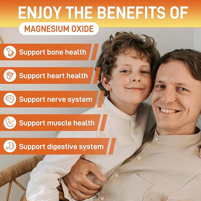 Migraine Relief - Vitamin B2 Gummies (Riboflavin) 400mg &amp Magnesium Oxide Gummies 400mg Headache Relief &amp Nervous System Support