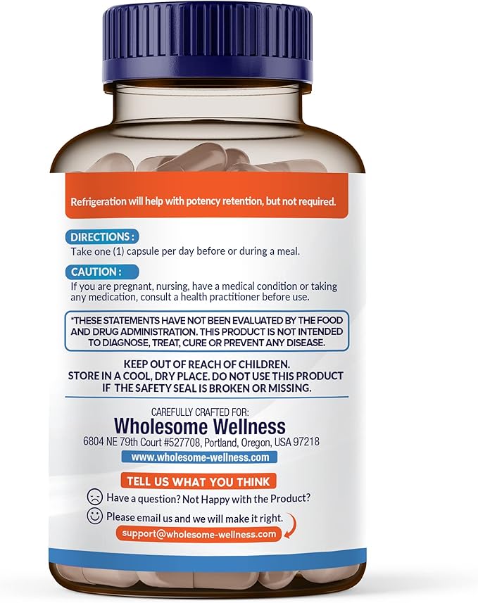 Wholesome Wellness Organic Raw Probiotics 100 Billion CFU Dr Formulated for Women and Men Complete Adult Supplement with Prebiotics and Digestive Enzymes 30 Capsules Shelf Stable