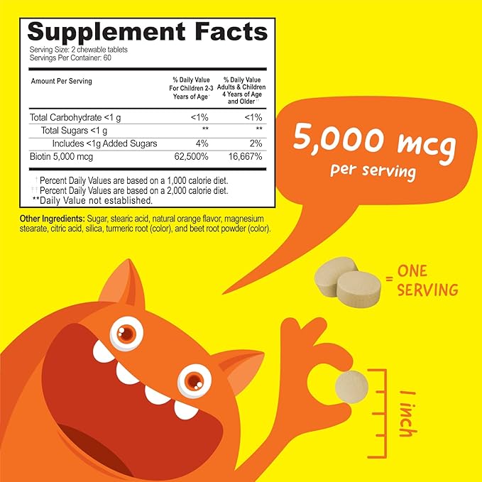 Kids Multivitamin Chewables + Biotin 5000mcg Chewables Bundle