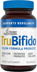 Master Supplements TruBifido - 30 Capsules - Powerful Probiotic for Colon Health &amp Energy - Immune Booster Supports Regularity - Gluten Free - 30 Servings