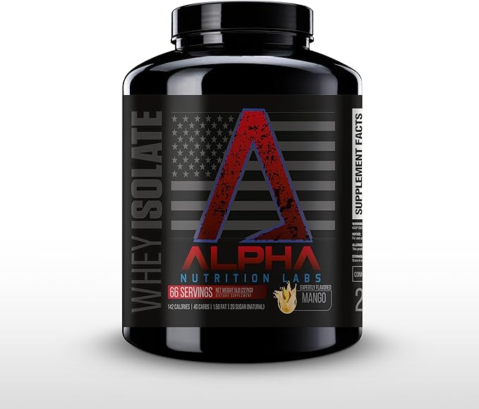 Whey Isolate Protein Powder - Mango Flavor 28g of Protein Low Carb Tropical Specialty