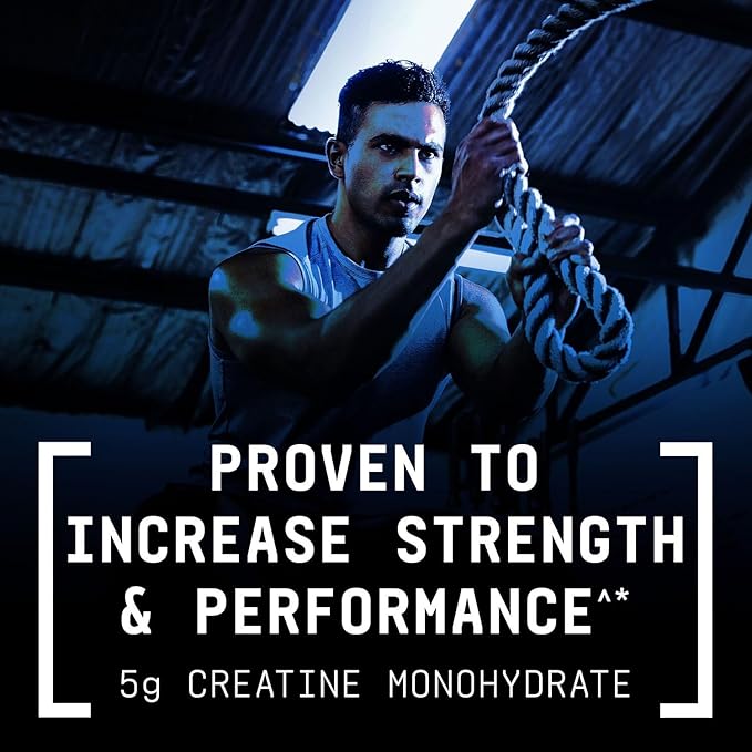 BEYOND RAW GNC Creatine Monophate - 8g Dual-Powered Creatine Powder for High-Intensity Training - AstraGin - Easy to Mix - Gluten-Free &amp Sugar-Free - Blue Raspberry - 30 Servings