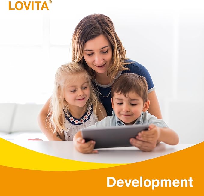LOVITA Multi-Child Family Bundle - 2 Adult Fish Oil &amp 4 Kid’s Super Smart DHA Lemon Flavor Softgels for Brain &amp Vision (6 Pc Set)