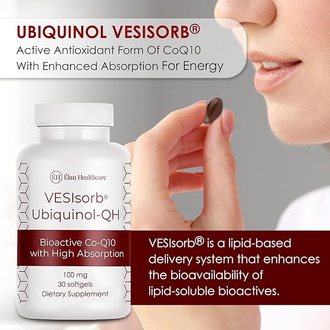 VESIsorb Ubiquinol-QH 100 mg Softgels 30 Count