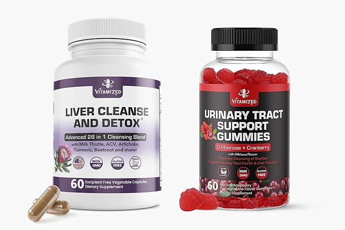 Comprehensive Wellness Duo: Liver Cleanse &amp Urinary Tract Support