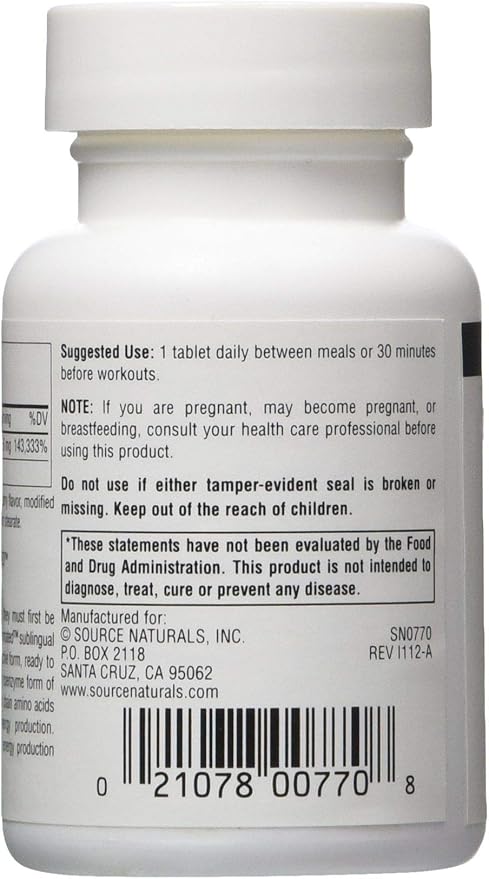 Source Naturals Dibencozide Coenzymated B-12 60 BioLingual Lozenges