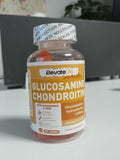 Glucosamine Chondroitin Gummies - Extra Strength Joint Support Supplement with MSM &amp Elderberry for Natural Joint Antioxidant Immune Support for Adults Men &amp Women 90 Orange Gummies