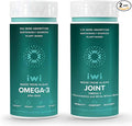 Iwi Omega-3 &amp Joint Omega-3 Bundle 30 Servings Vegan Plant-Based Algae Omega 3 Krill &amp Fish Oil Alternative No Fishy Aftertaste