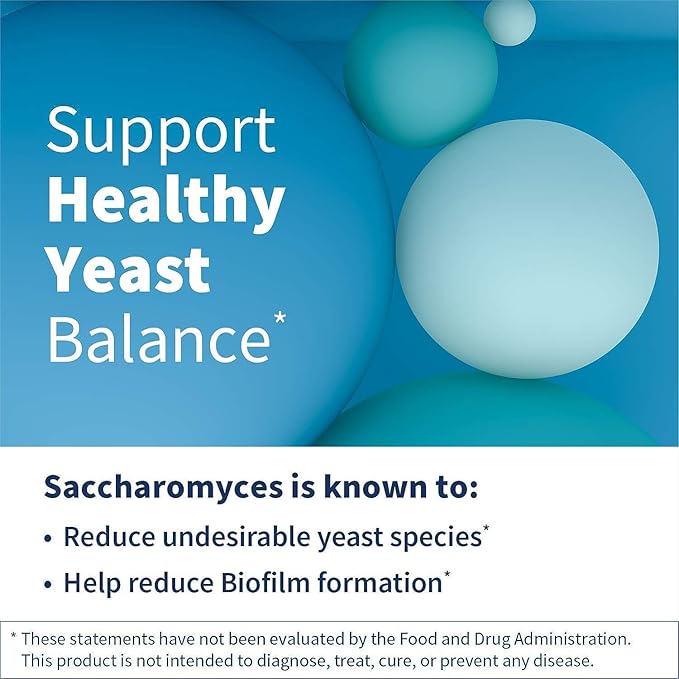Klaire Labs SFI Health Pure Saccharomyces Boulardii Powder - Probiotic Supplement Supports Yeast Balance - Digestive &amp Immune Support - Hypoallergenic - Double Scoop for Kids &amp Adults (4.48oz)