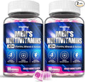 Methylated Multivitamin Gummies for Men - Mens Multivitanins Gummy with Vitamins A C D K E Methylated Folate B Complex Probiotics Omega-3 CoQ10 Herbal Blend - Support Energy &amp Immune Health
